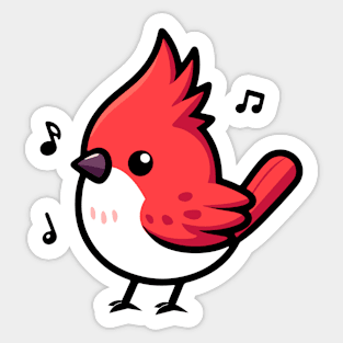 Cardinal Bird Sticker